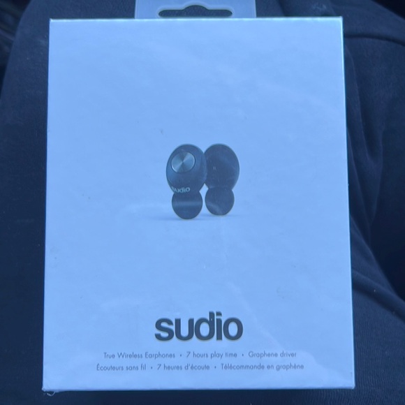 sudio Other - New Sudio Tolv Wireless Black Earbuds Earphones NWT